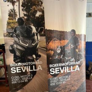 Roll up para BMW Bóxer Motorrad Sevilla.