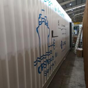 Rotulación de contenedores container en vinilo de corte especial para Sampol. Fabricados por Proinsener Sevilla.