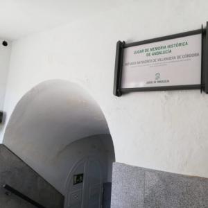 Rótulo Cartel Homologado Memoria Histórica. Junta de Andalucía. Sevilla 