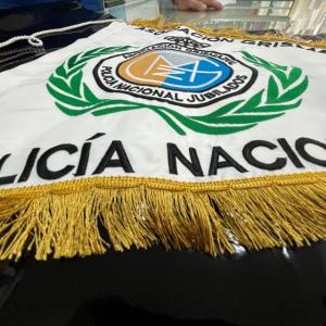 Banderín bordado para Asociación Grimazul ( Policías nacionales jubilados )