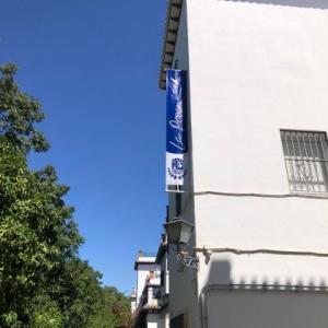 Banderolas de lonas en impresión digital. Trabajos para Centro Educativo La Preu, en Sevilla.