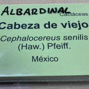 Cartel en aluminio impreso y lacado para jardines botánicos de la Junta de Andalucía.