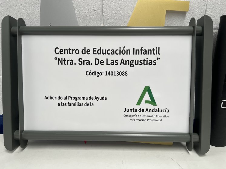 Rótulo Cartel homologado para Colegios e institutos Públicos 