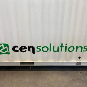 Rotulación de contenedores container en vinilo de corte especial para CenSolutions en Dos Hermanas Sevilla.