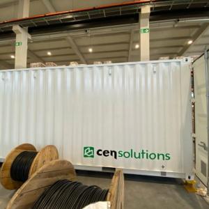 Rotulación de contenedores container en vinilo de corte especial para CenSolutions en Dos Hermanas Sevilla.