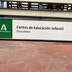 Rótulo Cartel homologado para Colegios e institutos Públicos.